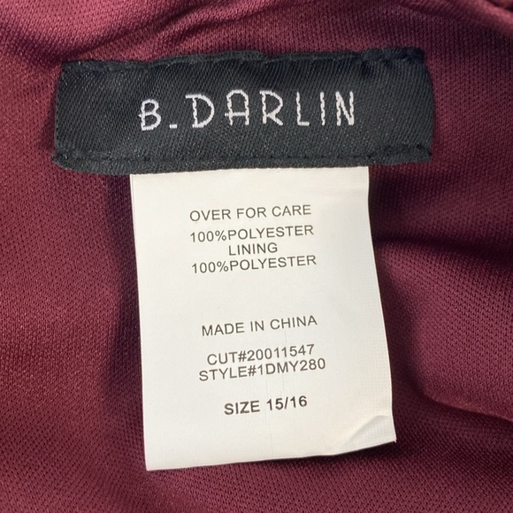 B. Darlin Mini Dress Tiered Long sleeve Size 15/16 - Picture 9 of 9